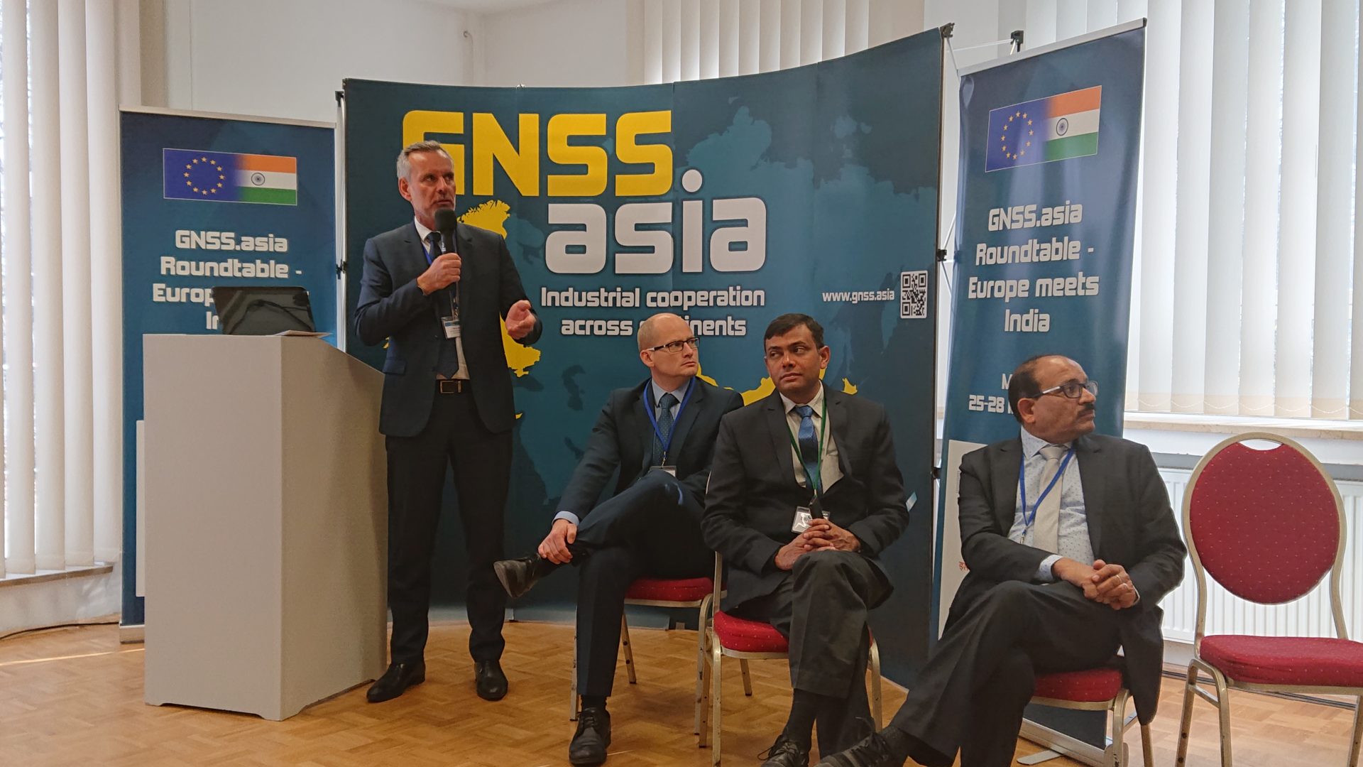 欧洲与印度代表在GNSS.asia圆桌会议慕尼黑SatNav峰会上会面